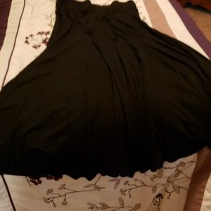 Long black skirt with beautiful waist line